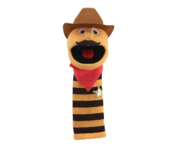 Discount Marioneta de Guante Eco Sockettes Cowboy Niños Peluches|Juguetes Para Niños De 18 Meses