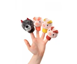 Marionetas de Dedo El Lobo y los 3 Cerditos Niños Juguetes Para Niños De 18 Meses|Juguetes Más Recomendados