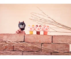 Marionetas de Dedo El Lobo y los 3 Cerditos Niños Juguetes Para Niños De 18 Meses|Juguetes Más Recomendados
