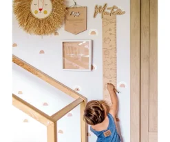 Decoración Pared Infantil^Walamami Medidor Altura Puzzle Animales Personalizado