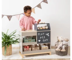 Mercado de Madera Vinca Gris Cálido/Natural Niños Juguetes Niños 3 Años|Juguetes Niños 4 Años