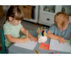 Best Mesa Multifunción Gris/Old Rose/Turquesa Niños Juguetes Niños 3 Años|Mobiliario Infantil