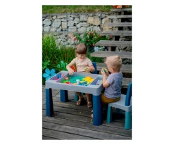 Mesa Multifunción Turquesa/Navy/Gris Mobiliario Infantil|Juguetes Niños 3 Años