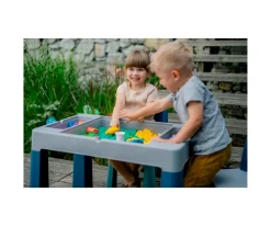 Mesa Multifunción Turquesa/Navy/Gris Mobiliario Infantil|Juguetes Niños 3 Años