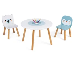 Mobiliario Infantil^Janod Mesa y 2 Sillas Hielo Marino