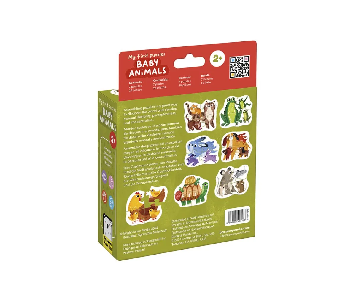 New Mi Primer Puzzle Baby Animals Niños Juguetes Niños 3 Años|Juguetes Para Niños De Un Año