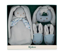 Hot Mi Primera Caja de Regalo Nacimiento Personalizable Azul Doudous|Calzado Infantil