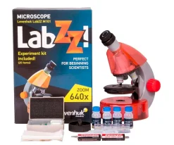 Juguetes Niños 6 Años^Levenhuk Microscopio LabZZ M101 Naranja + Libro Educativo