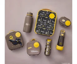 Mini Caja Almuerzo Batman Fiambreras Infantiles|Cajas De Almuerzo