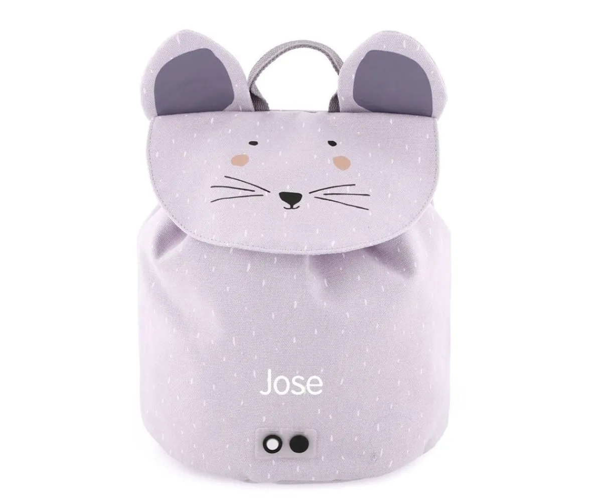 Mochilas Preescolar^Trixie Mini Mochila Mrs. Mouse con Llavero Personalizado