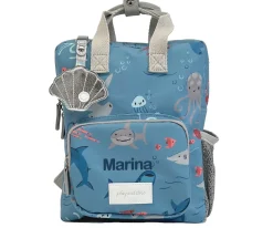 Best Mini Mochila Sharks Personalizable Mochilas Preescolar|Mochilas Guardería