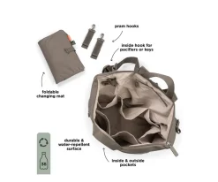 Mochila Cambiador Taupe Niños Cambiadores Para Bebés|Bolsos Carro Bebé