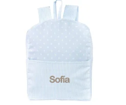 Mochilas Guardería^Cristina de Jos'h Mochila Classic Star Azul Personalizable