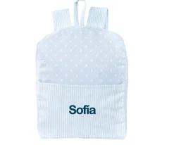 Mochilas Guardería^Cristina de Jos'h Mochila Classic Star Azul Personalizable