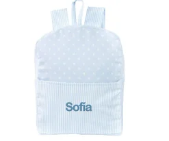 Mochilas Guardería^Cristina de Jos'h Mochila Classic Star Azul Personalizable