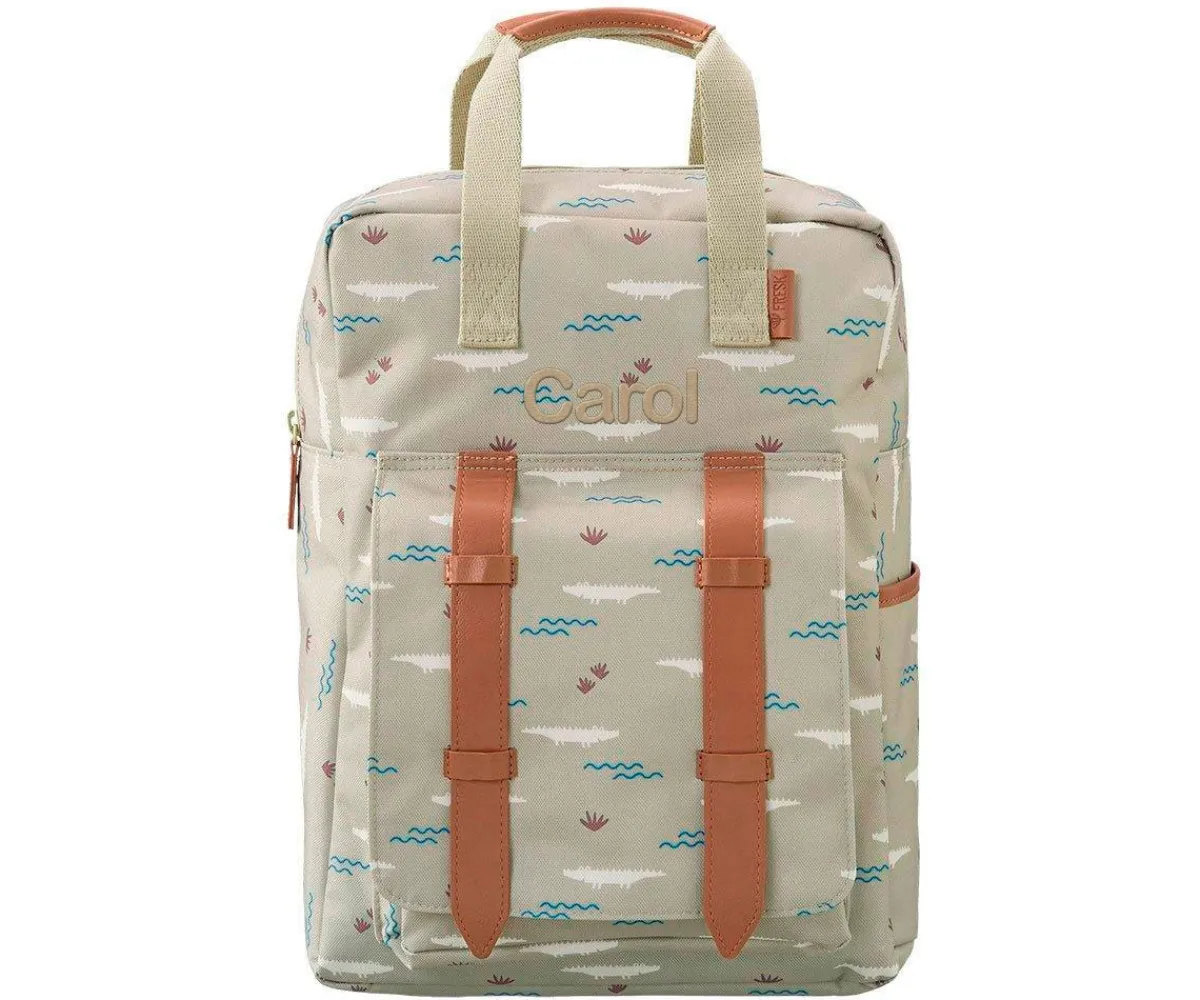 Mochilas Escolares^Fresk Mochila Colegio Cocodrilo Personalizable