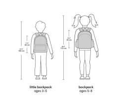 Mochilas Preescolar^A Little Lovely Company Mochila con Bolsillo Térmico Flower Garden