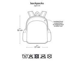 Mochilas Preescolar^A Little Lovely Company Mochila con Bolsillo Térmico Pirates