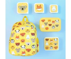 Mochilas Preescolar^A Little Lovely Company Mochila con Bolsillo Térmico Animal Friends
