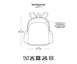 Mochilas Preescolar^A Little Lovely Company Mochila con Bolsillo Térmico Animal Friends