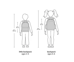 Mochilas Preescolar^A Little Lovely Company Mochila con Bolsillo Térmico Animal Friends