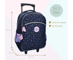 Mochilas Escolares^Kidzroom Mochila con Ruedas Milky Kiss Dotted Delight