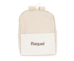 Mochilas Guardería^Cristina de Jos'h Mochila Dorset Beige Personalizable