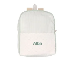 Mochilas Guardería^Cristina de Jos'h Mochila Dorset Verde Personalizable