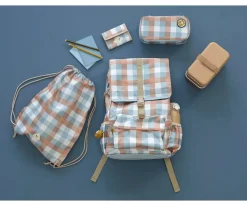 Mochilas Escolares^Fabelab Mochila Escolar Grande Cottage Blue Checks