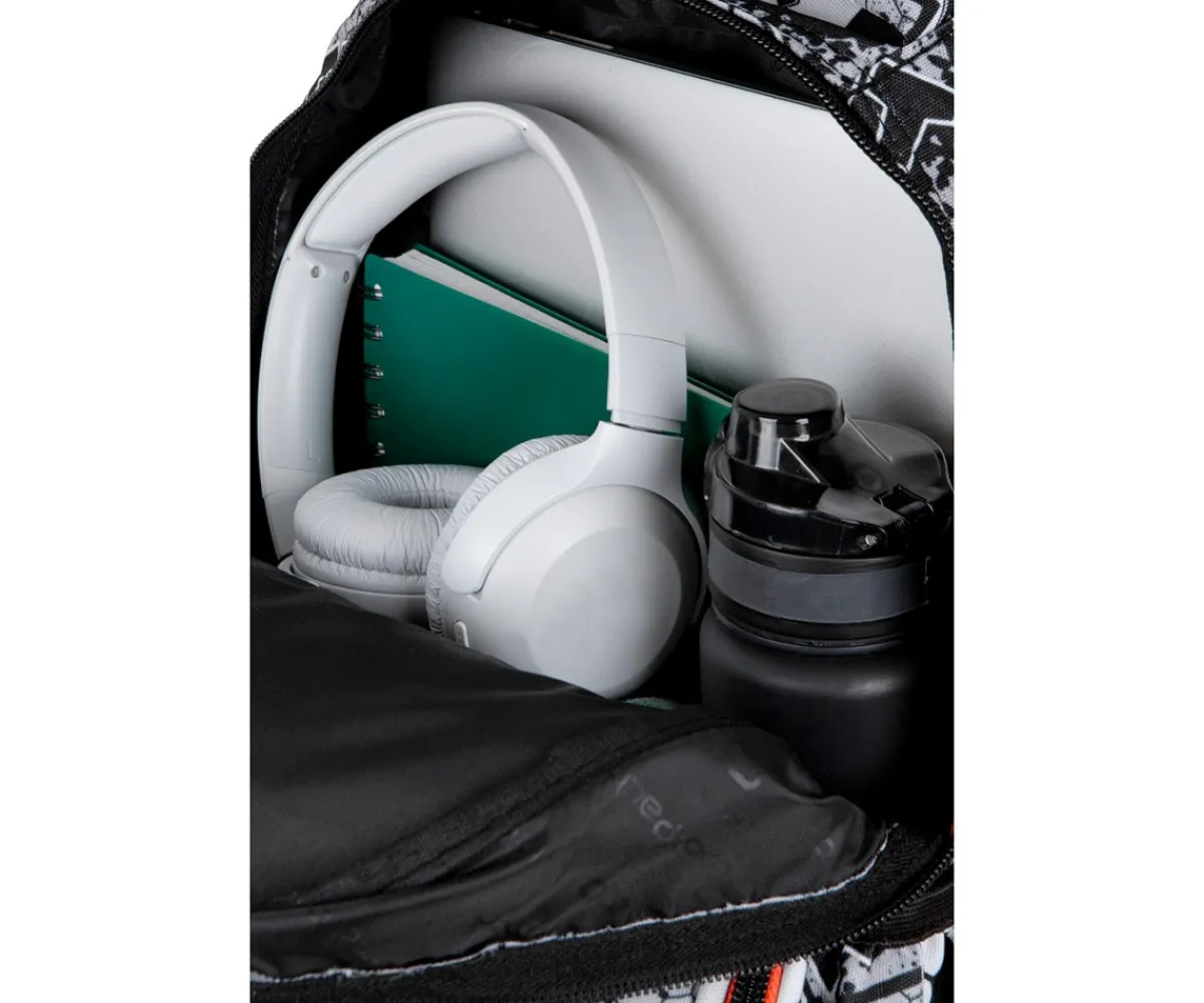 Mochilas Preescolar^Coolpack Mochila Escolar Jimmy Led Grey Ball