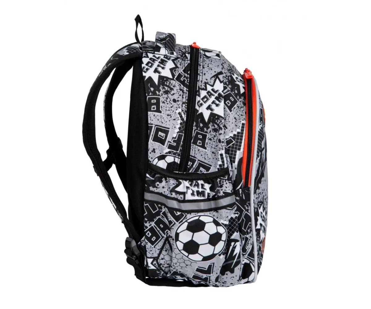 Mochilas Preescolar^Coolpack Mochila Escolar Jimmy Led Grey Ball