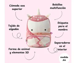 Mochilas Escolares^Sassi Mochila Grande Personalizable Unicornio