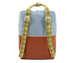 Mochilas Escolares^Sticky Lemon Mochila Grande Personalizable Better Together Colourblocking Badminton Blue + Leather Ball