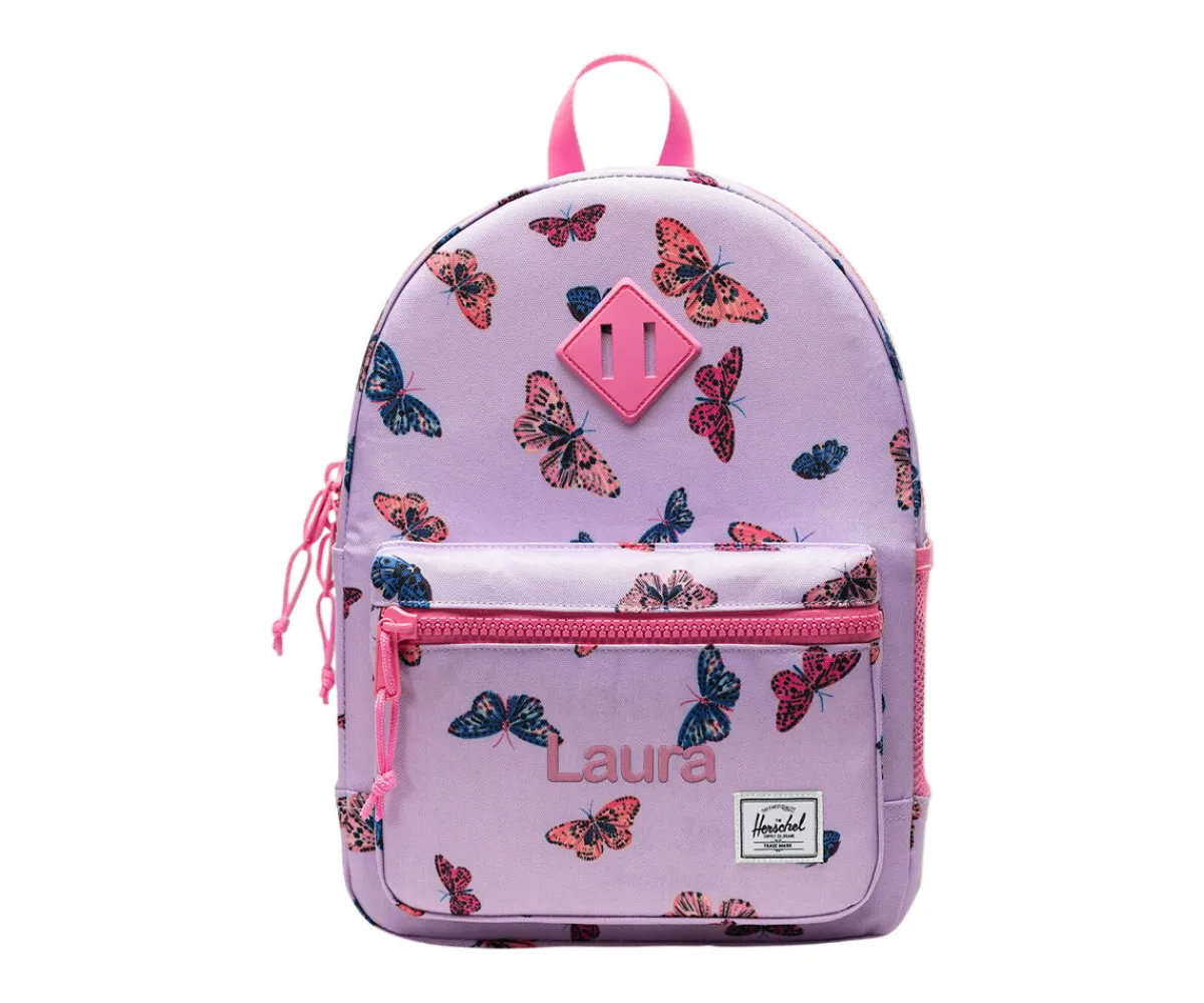 Mochilas Preescolar^Herschel Mochila Heritage Kids Personalizable Butterfly Lavendula