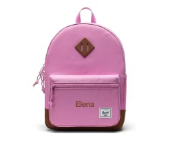 Mochilas Preescolar^Herschel Mochila Heritage Personalizable Opera Mauve Saddle Brown