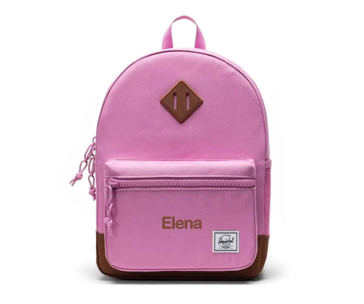 Mochilas Preescolar^Herschel Mochila Heritage Personalizable Opera Mauve Saddle Brown