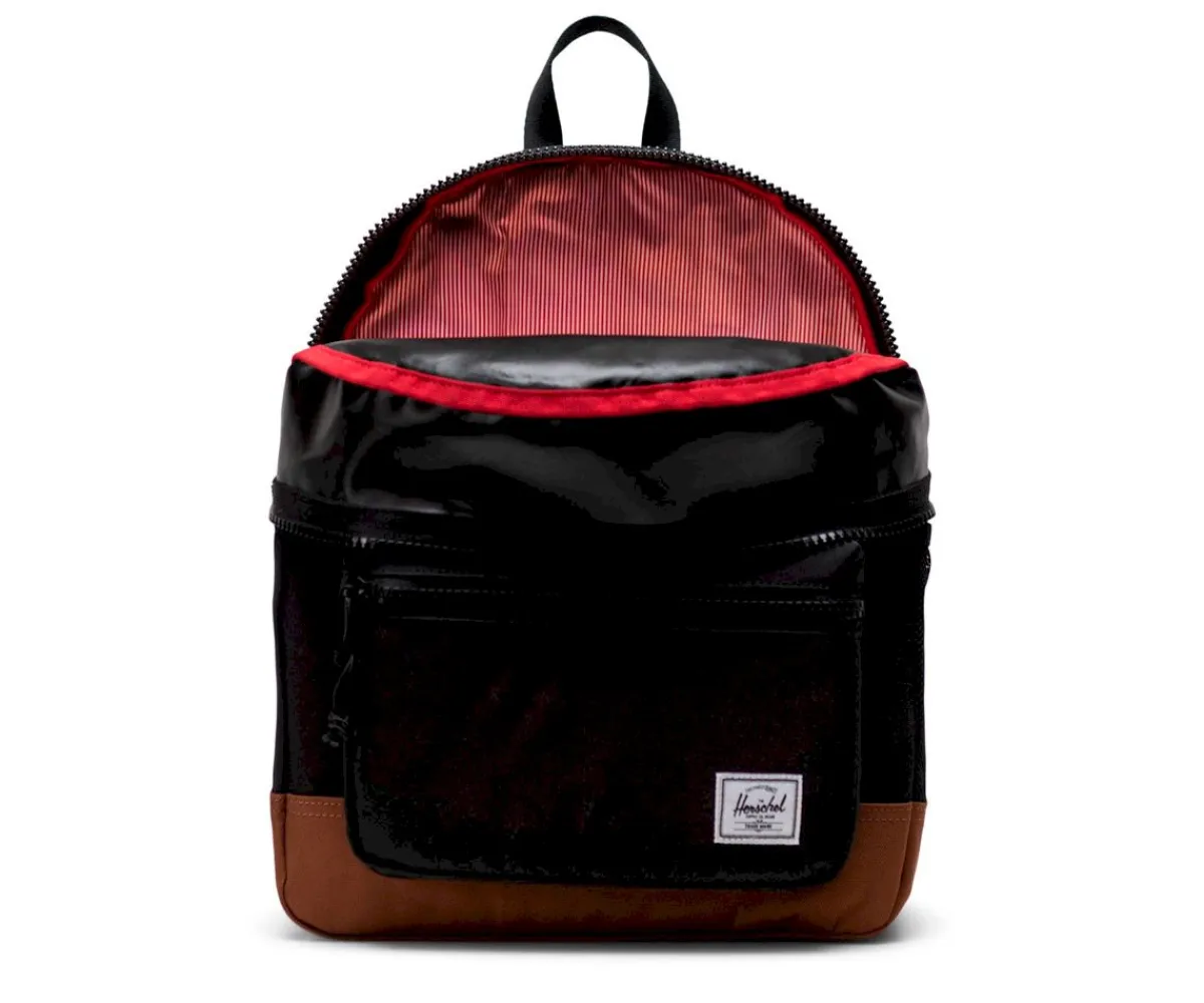 Outlet Mochila Heritage Youth Black Saddle Brown Personalizable Mochilas Escolares|Regalos Para Papá