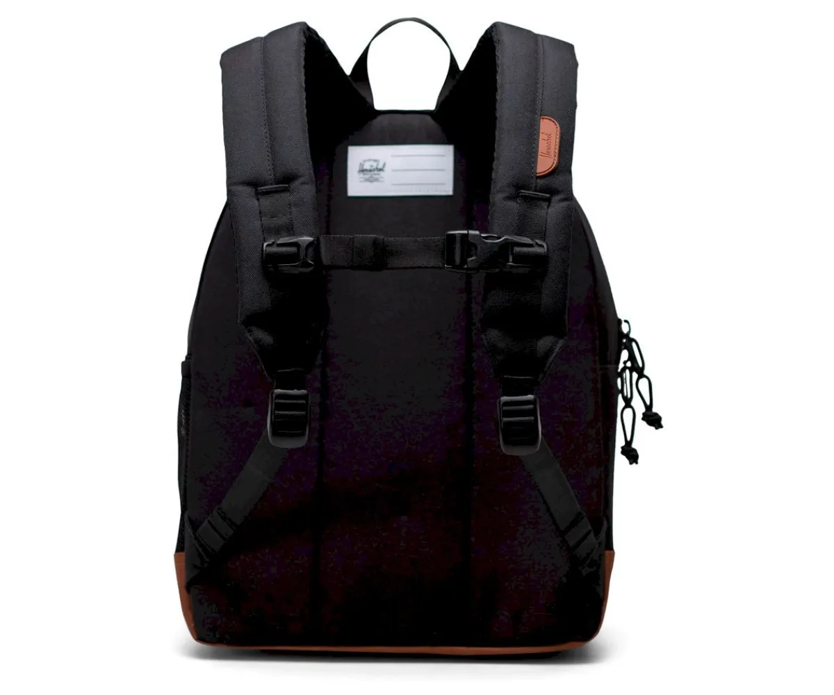 Outlet Mochila Heritage Youth Black Saddle Brown Personalizable Mochilas Escolares|Regalos Para Papá