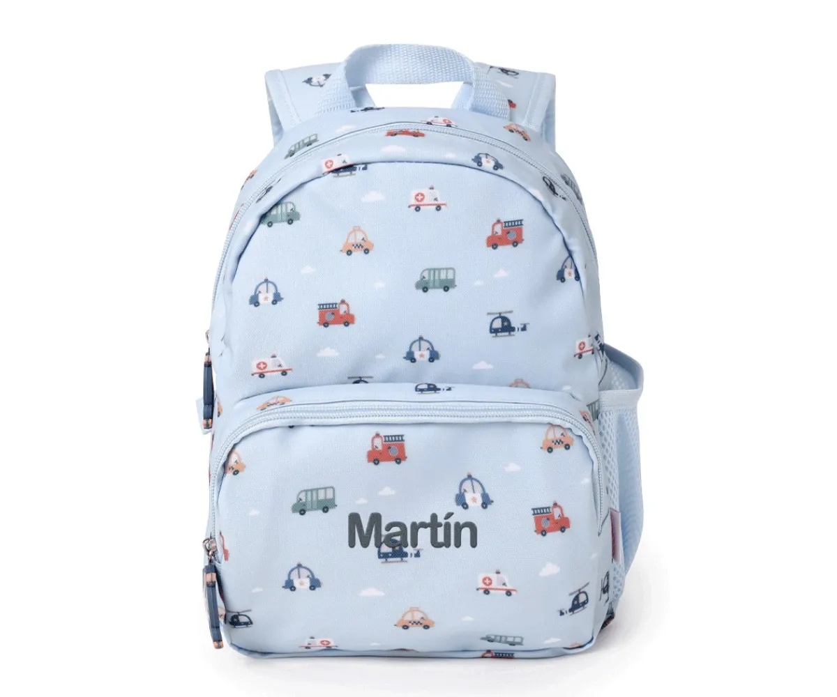 Mochila Infantil City Cars Personalizable Mochilas Preescolar|Colecciones Vuelta Al Cole
