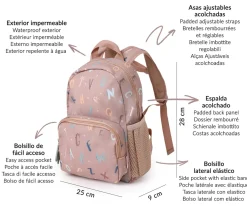 Clearance Mochila Infantil Funny Letters Personalizable Mochilas Preescolar|Colecciones Vuelta Al Cole