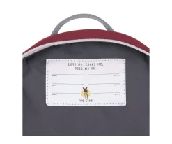 Mochilas Guardería^Lassig Mochila Infantil Mini Bear Burgundy Personalizable