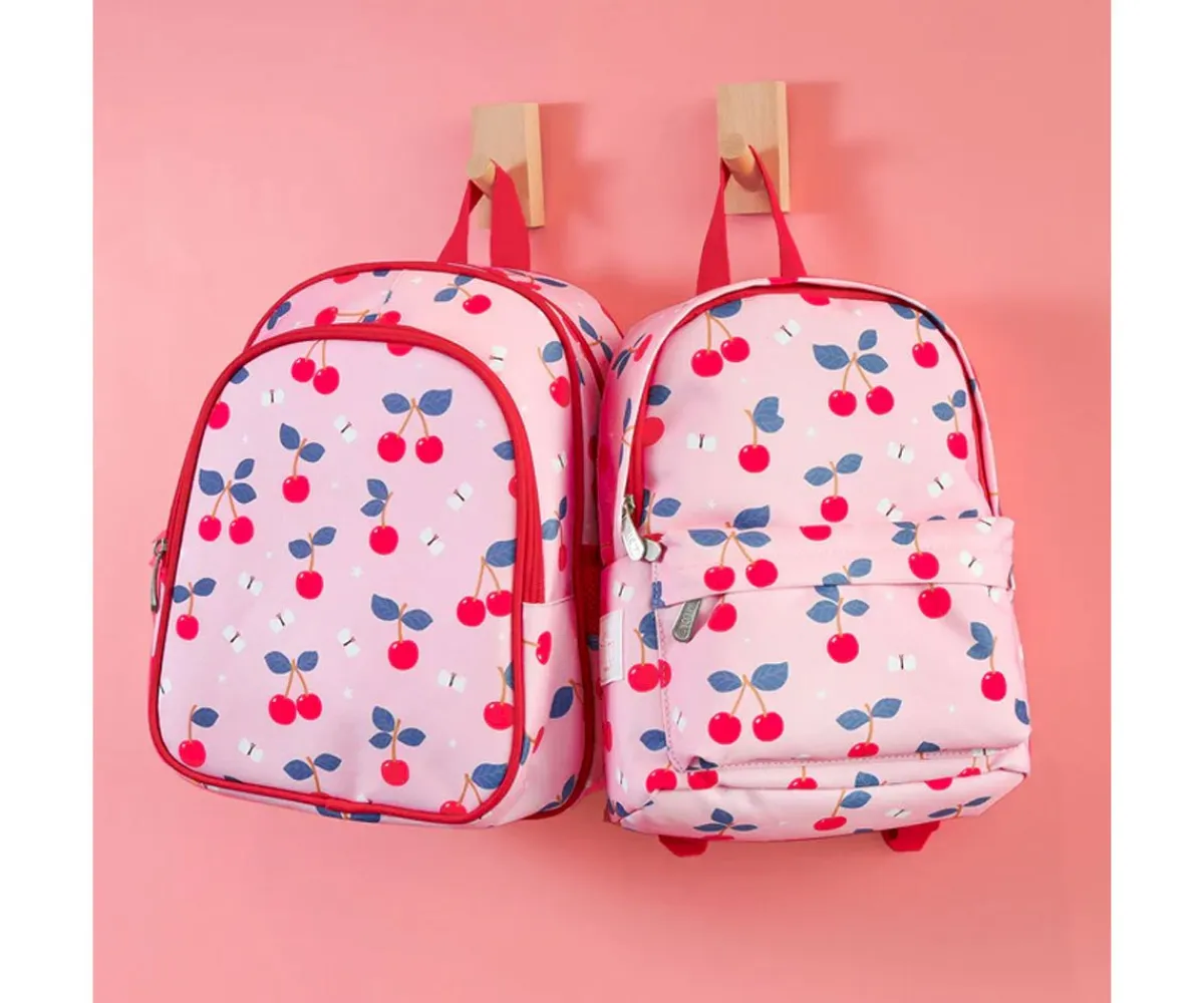 Mochilas Preescolar^A Little Lovely Company Mochila Infantil Mini Cerezas Personalizable