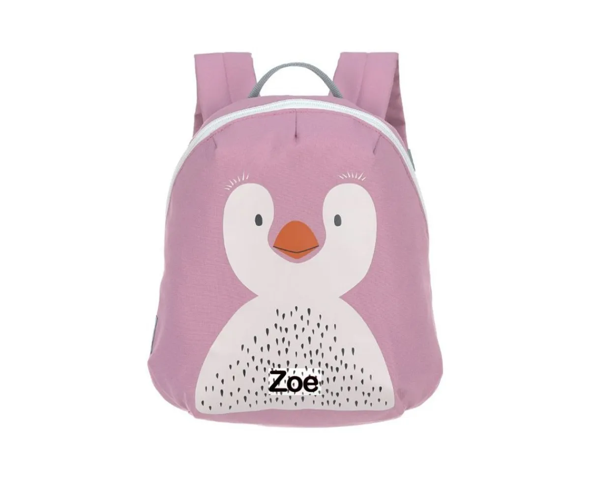 Mochilas Guardería^Lassig Mochila Infantil Mini Pingüino Rose Personalizable
