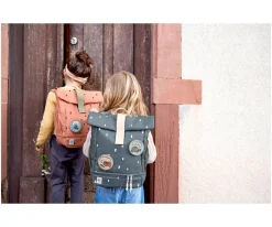 Mochilas Preescolar^Lassig Mochila Infantil Mini Rolltop Happy Blue