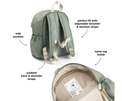 Mochilas Preescolar^Done by Deer Mochila Infantil Playground Green Personalizable