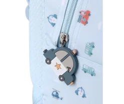 Clearance Mochila Mediana City Cars + Llavero Personalizable Mochilas Escolares|Colecciones Vuelta Al Cole