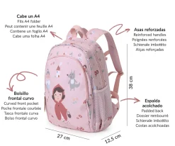 Online Mochila Mediana Little Red + Llavero Personalizable Mochilas Escolares|Colecciones Vuelta Al Cole