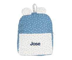 Mochilas Preescolar^Cristina de Jos'h Mochila Mini Star Azul Personalizable