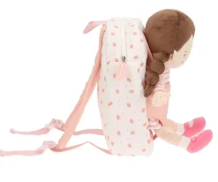 Juguetes Para Niños De 18 Meses^Monnëka Mochila para Muñecas Strawberries Blanca