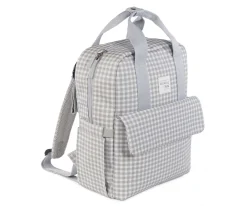 Bolsos Carro Bebé^Walking Mum Mochila para Silla de Paseo I Love Vichy Gris